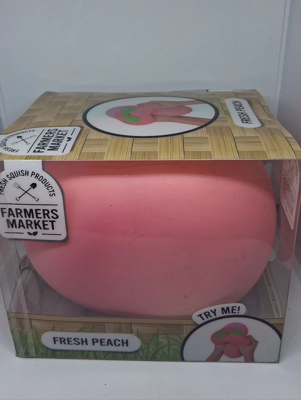 Jumbo Fresh Peach Squishy - Pink Peach Stress Toy
